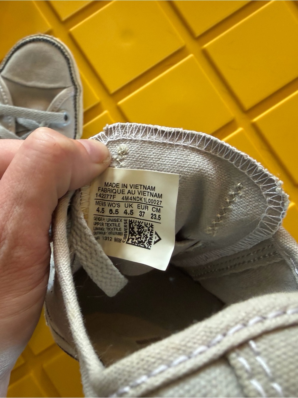 Women's Casual Canvas Sneakers in Light Beige